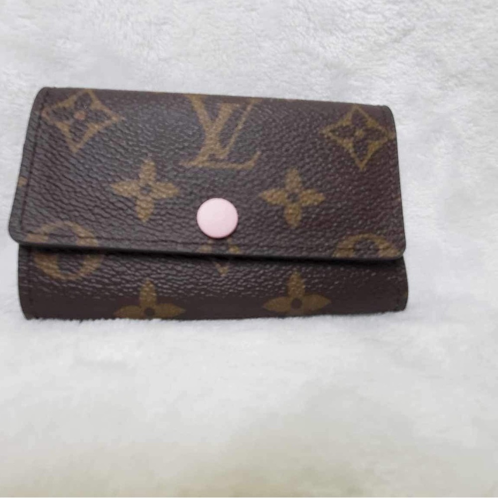 Louis Vuitton monogram rose ballerine 6 key holder